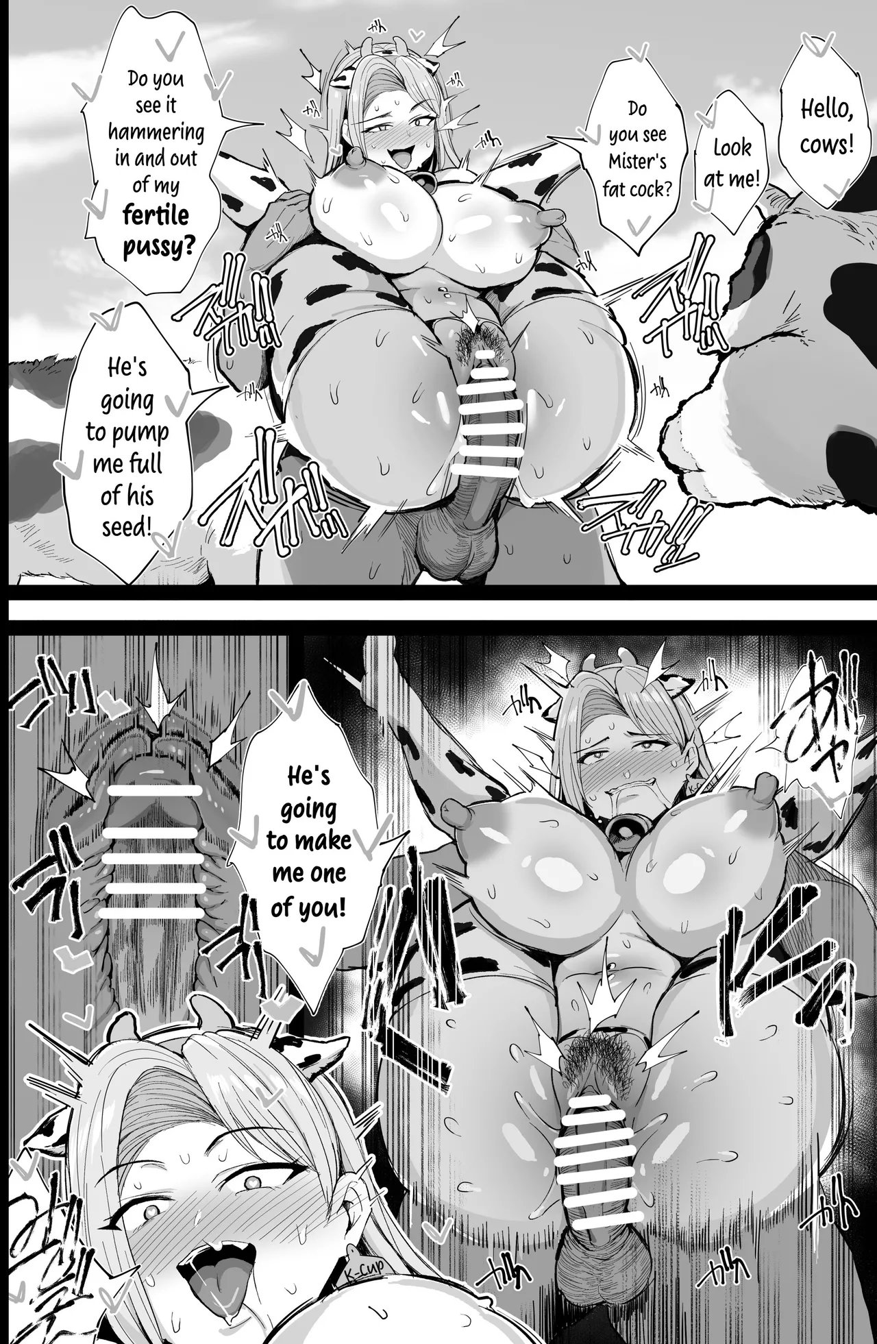 Hajimete no Tanetsuke Sakunyuu Taiken | First Mating 'n Milking Experience - Page 43