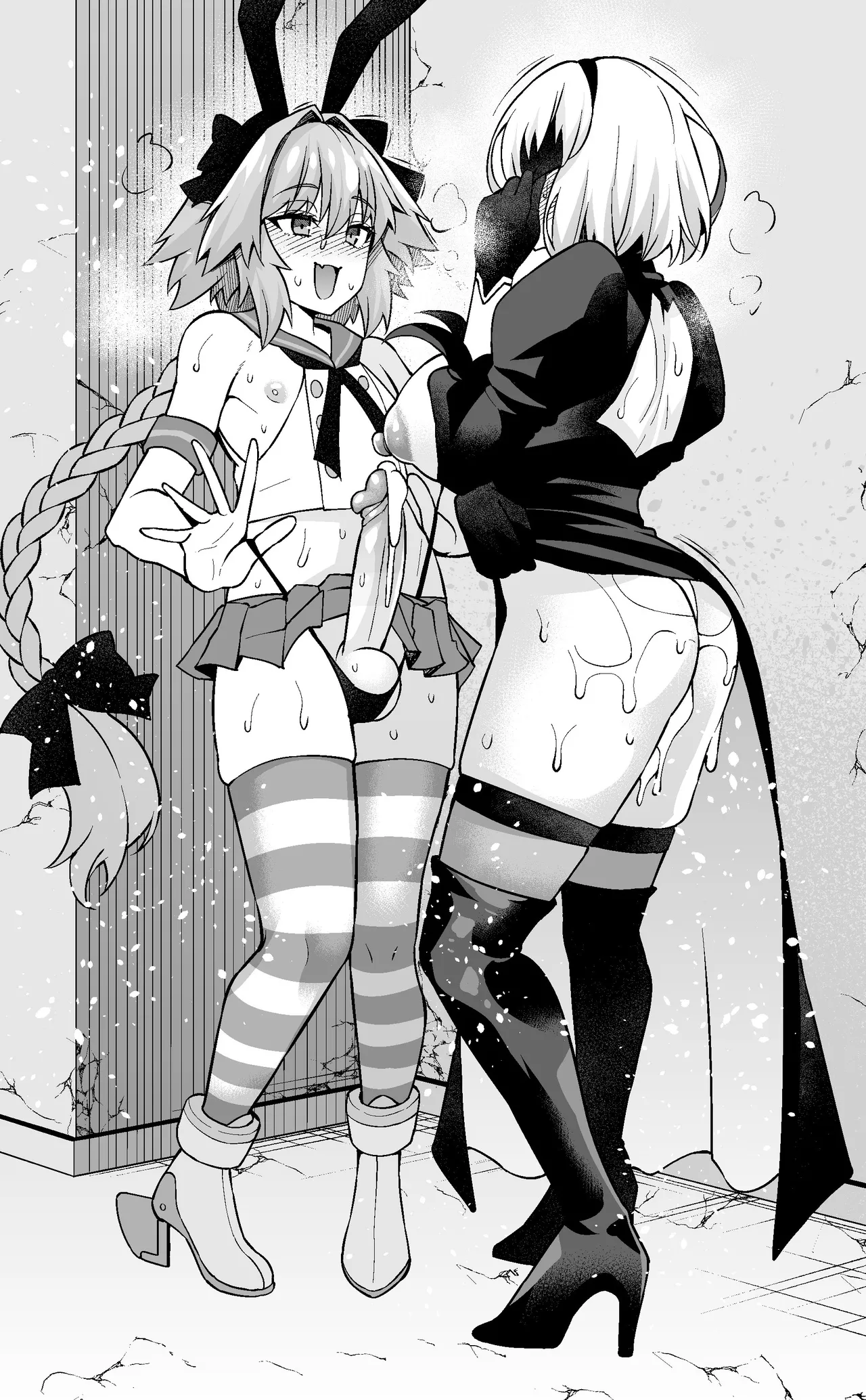 [Ankoman] Asutorufo to ￮￮￮, kosupure tokui-ten e iku ❤ [Text Cleaned]) [Decensored] - Page 18
