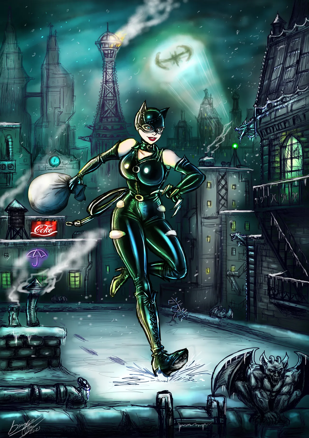 Page 1 of Catwoman Death and Destruction 2