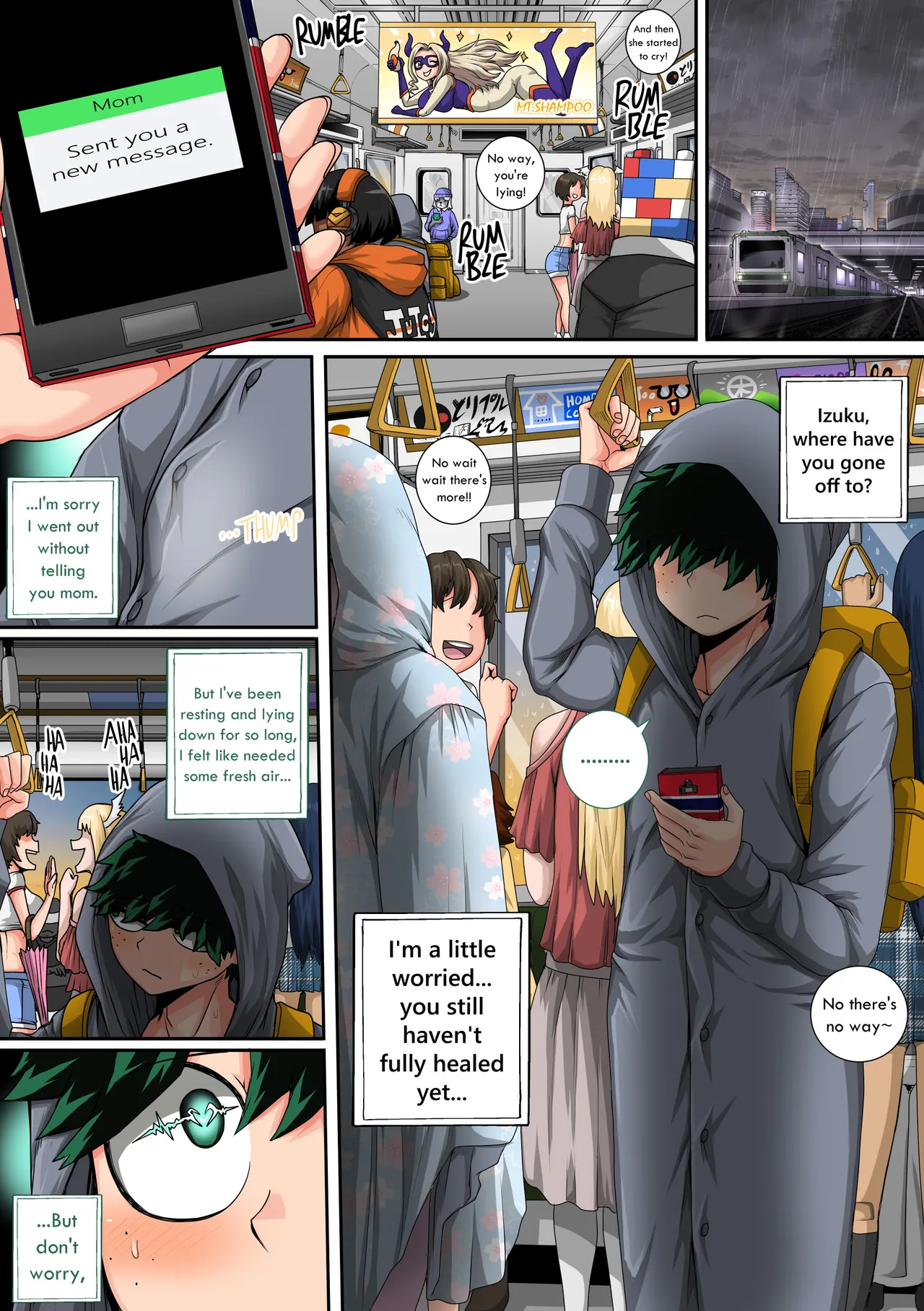 My Harem Academia Chapter 8 Part 3 Breaking into a broken heart - Page 110
