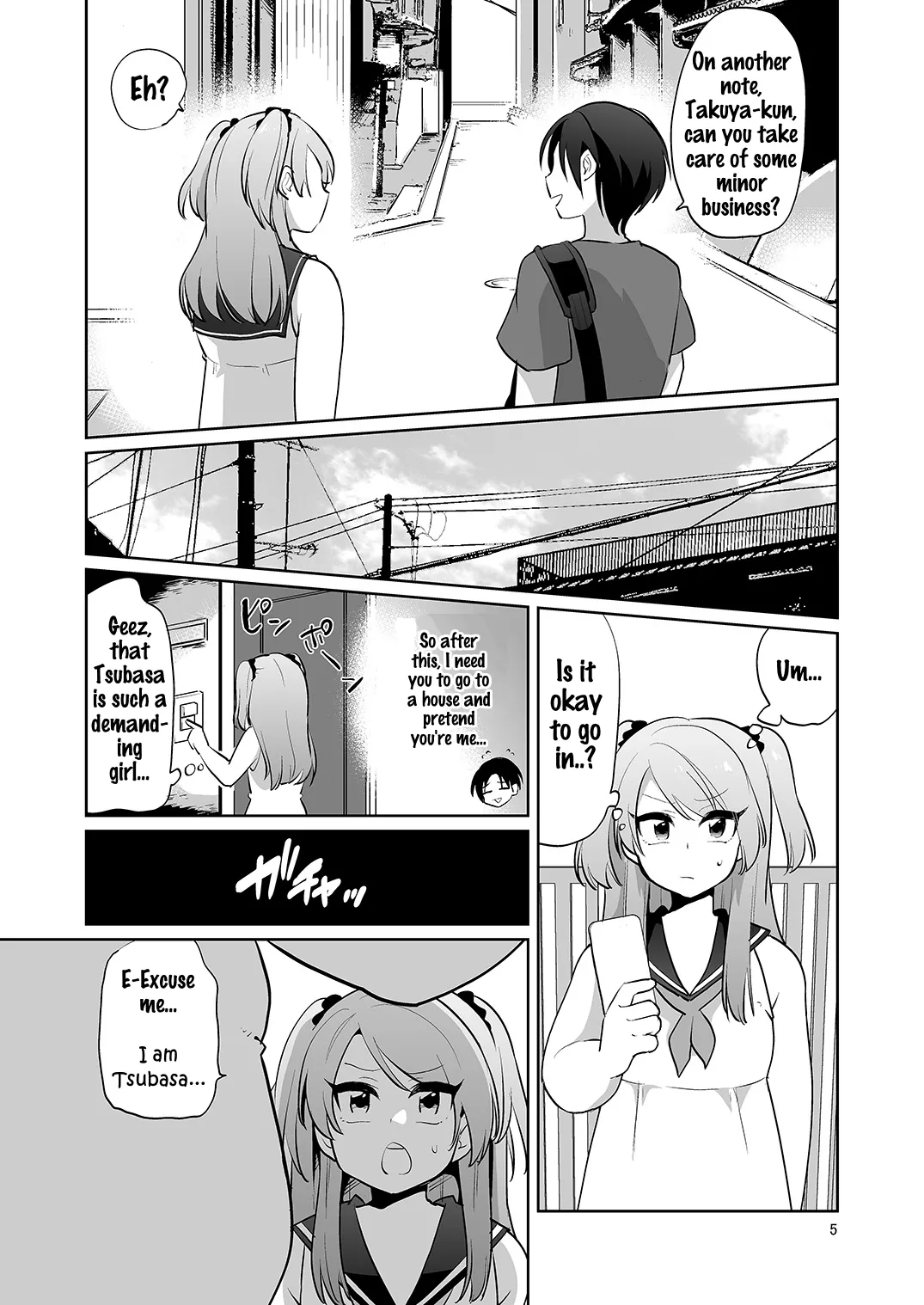 Page 6 of Ore to Aitsu no Karada ga Irekawatte Kawari ni Josou Enkou Saserareta Ken