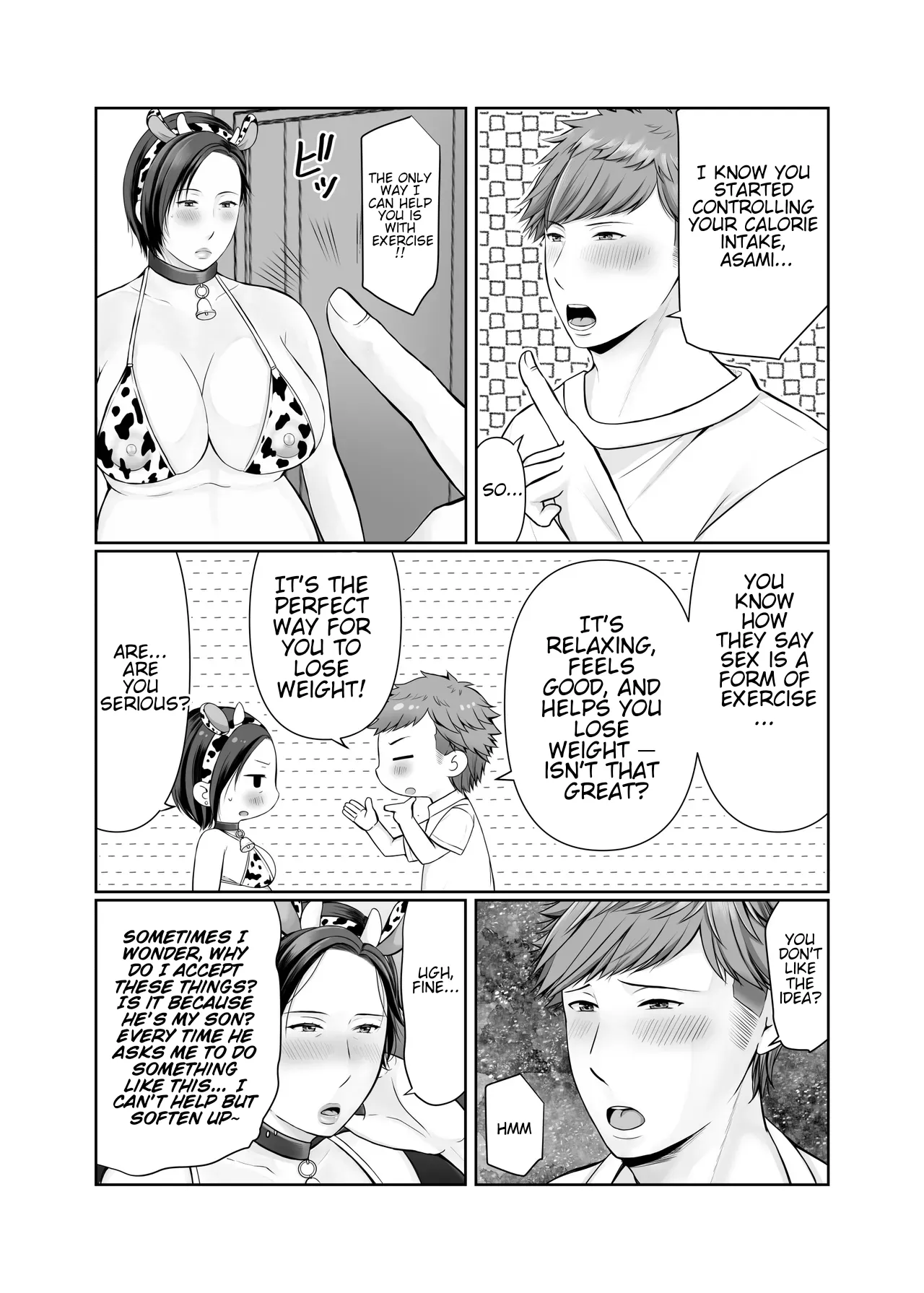 Page 110 of Hitorigurashi no Musuko ni Semararete... | My son, who lives on his own, talked me into it...