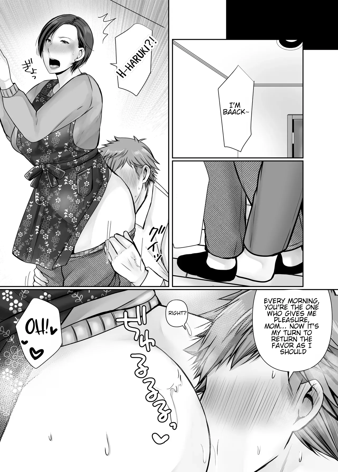 Page 49 of Hitorigurashi no Musuko ni Semararete... | My son, who lives on his own, talked me into it...