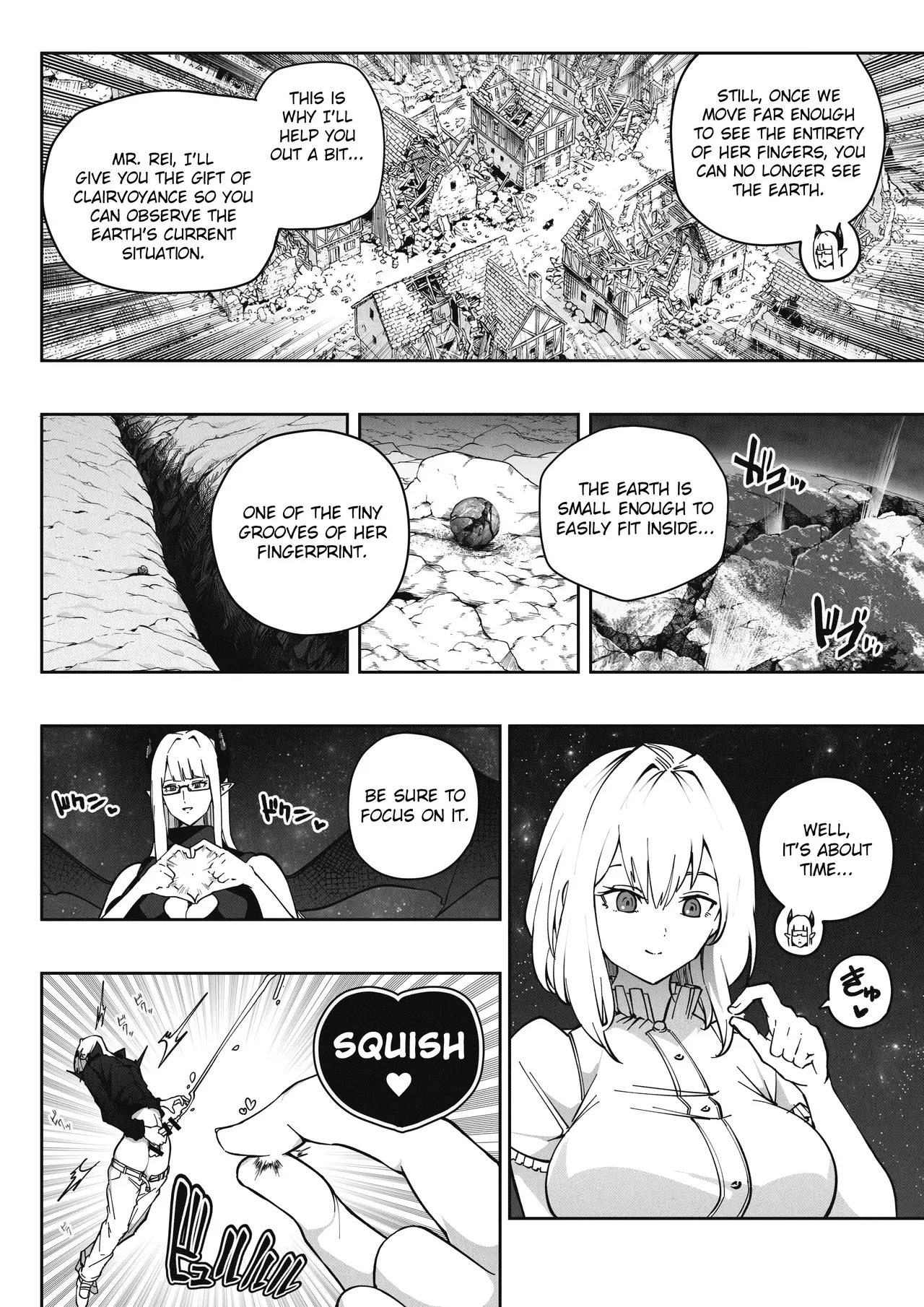 Shinchou 1680-oku km no Joshi ga Tatta 1-man km Shika Nai Chikyuu o Asobubu | A 168 Billion km Tall Girl Toys with the Mere 10,000 km Earth page 17 full