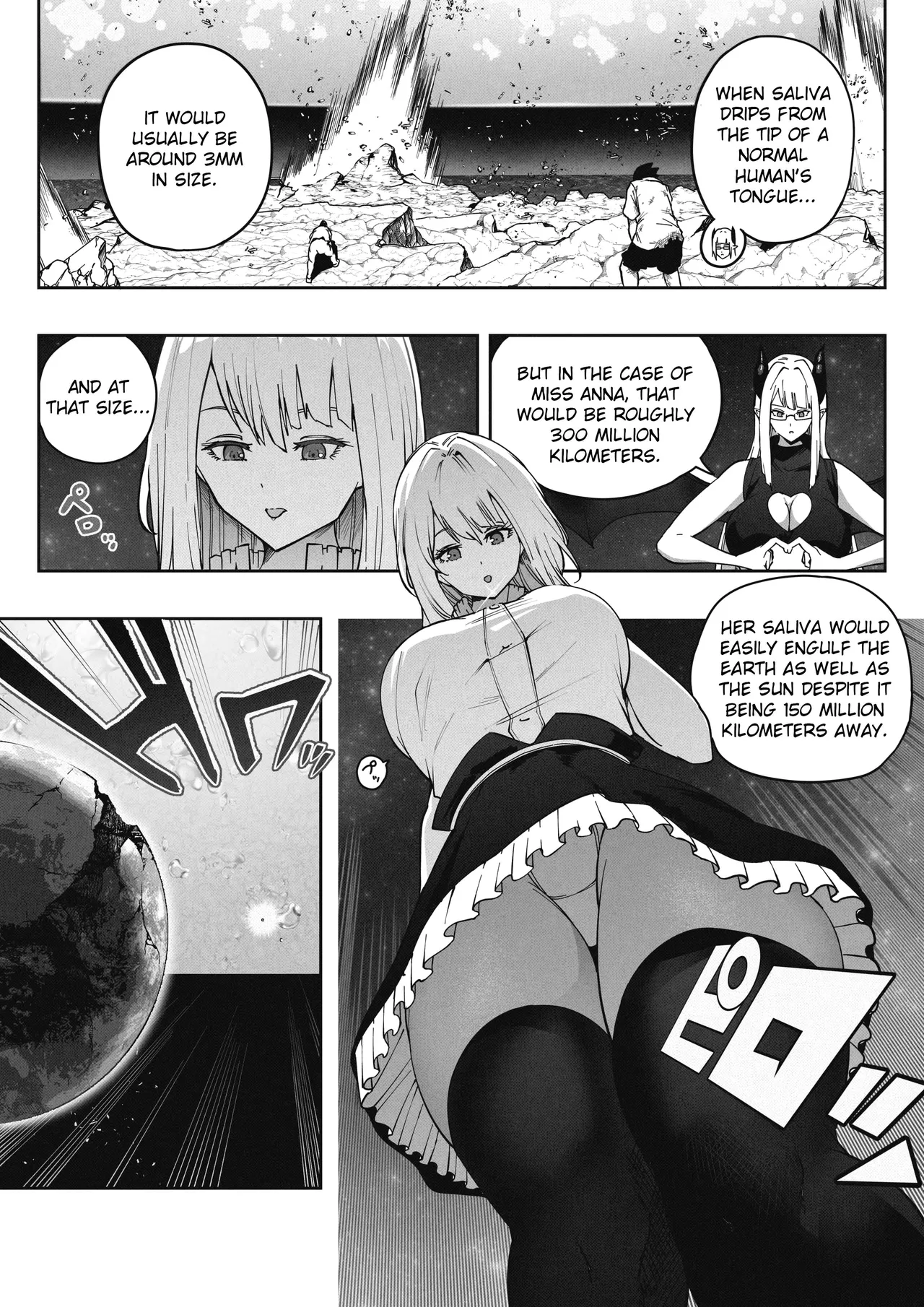 Shinchou 1680-oku km no Joshi ga Tatta 1-man km Shika Nai Chikyuu o Asobubu | A 168 Billion km Tall Girl Toys with the Mere 10,000 km Earth page 21 full
