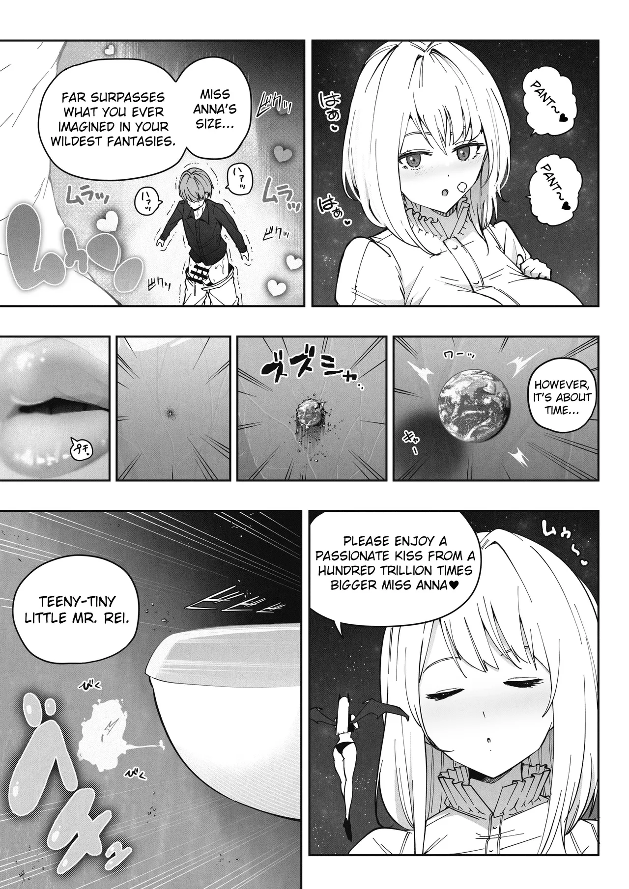 Shinchou 1680-oku km no Joshi ga Tatta 1-man km Shika Nai Chikyuu o Asobubu | A 168 Billion km Tall Girl Toys with the Mere 10,000 km Earth page 24 full