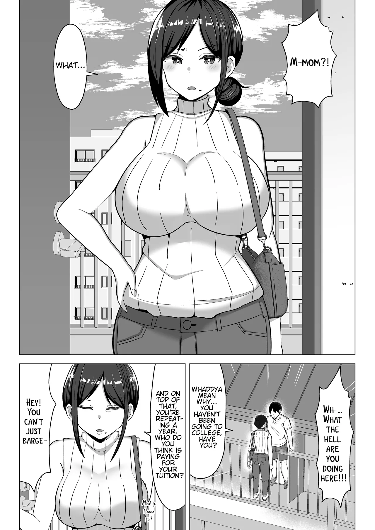 Page 3 of The story of how I ended up living with my mom in a four-and-a-half tatami room 1.