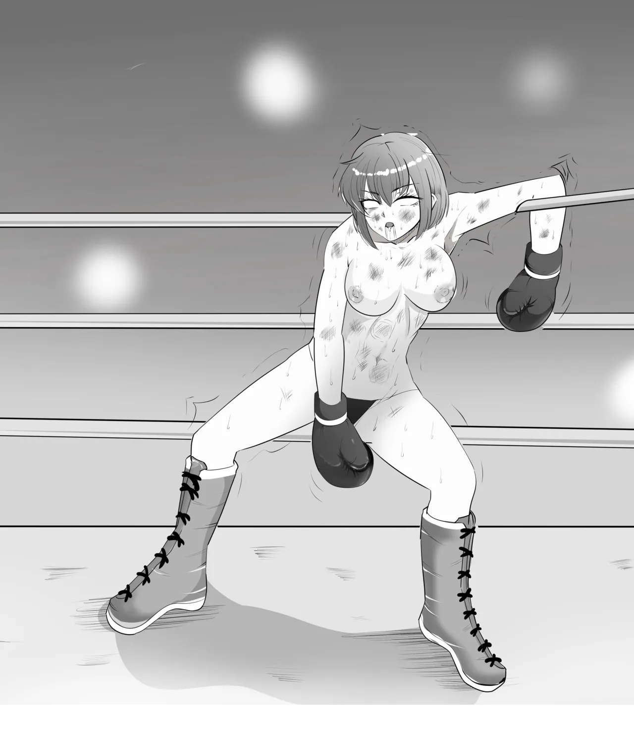 格闘少女失神白目痙攣KO - Page 26