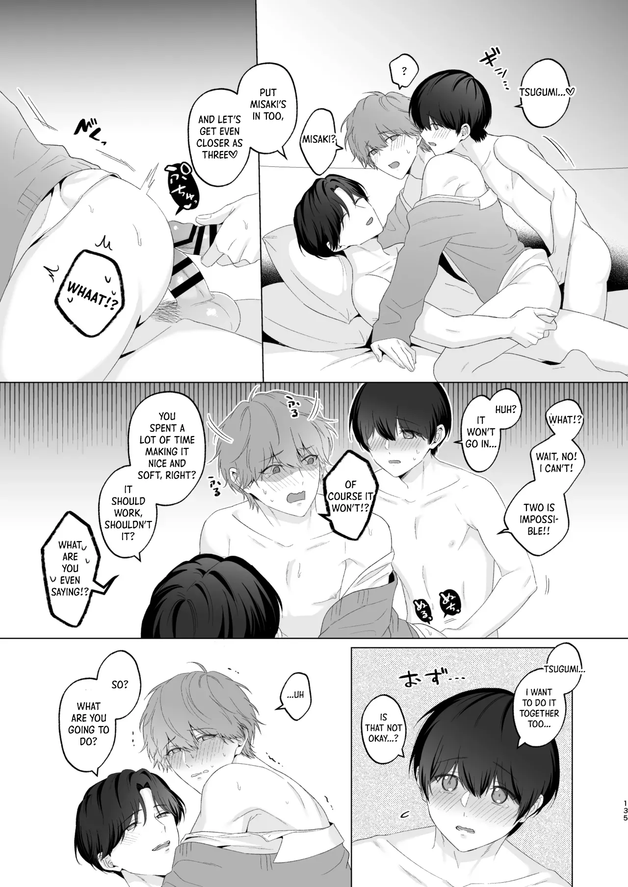 San Kyodai de Nakayoshi Etchi Chinan Ukete - Page 135