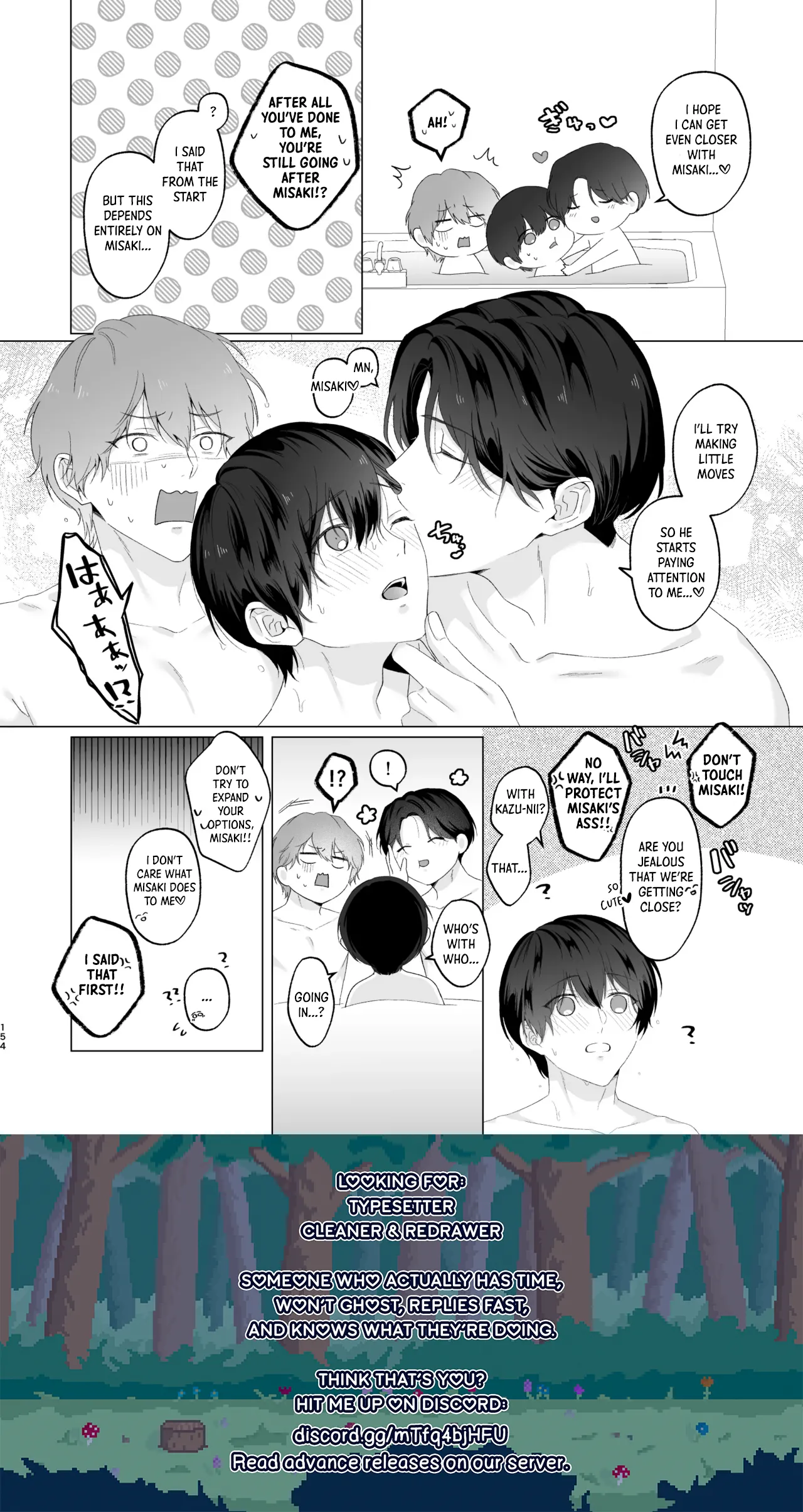 San Kyodai de Nakayoshi Etchi Chinan Ukete - Page 154