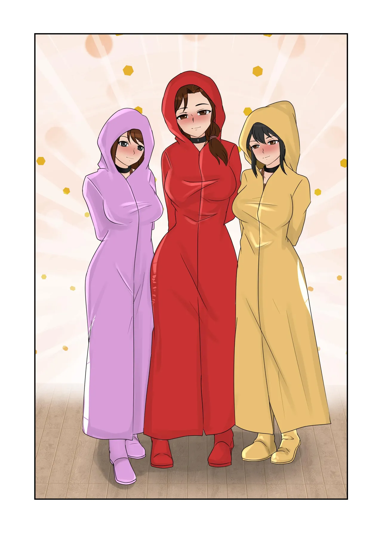 人妻的透明雨衣露出游戏 - Page 31