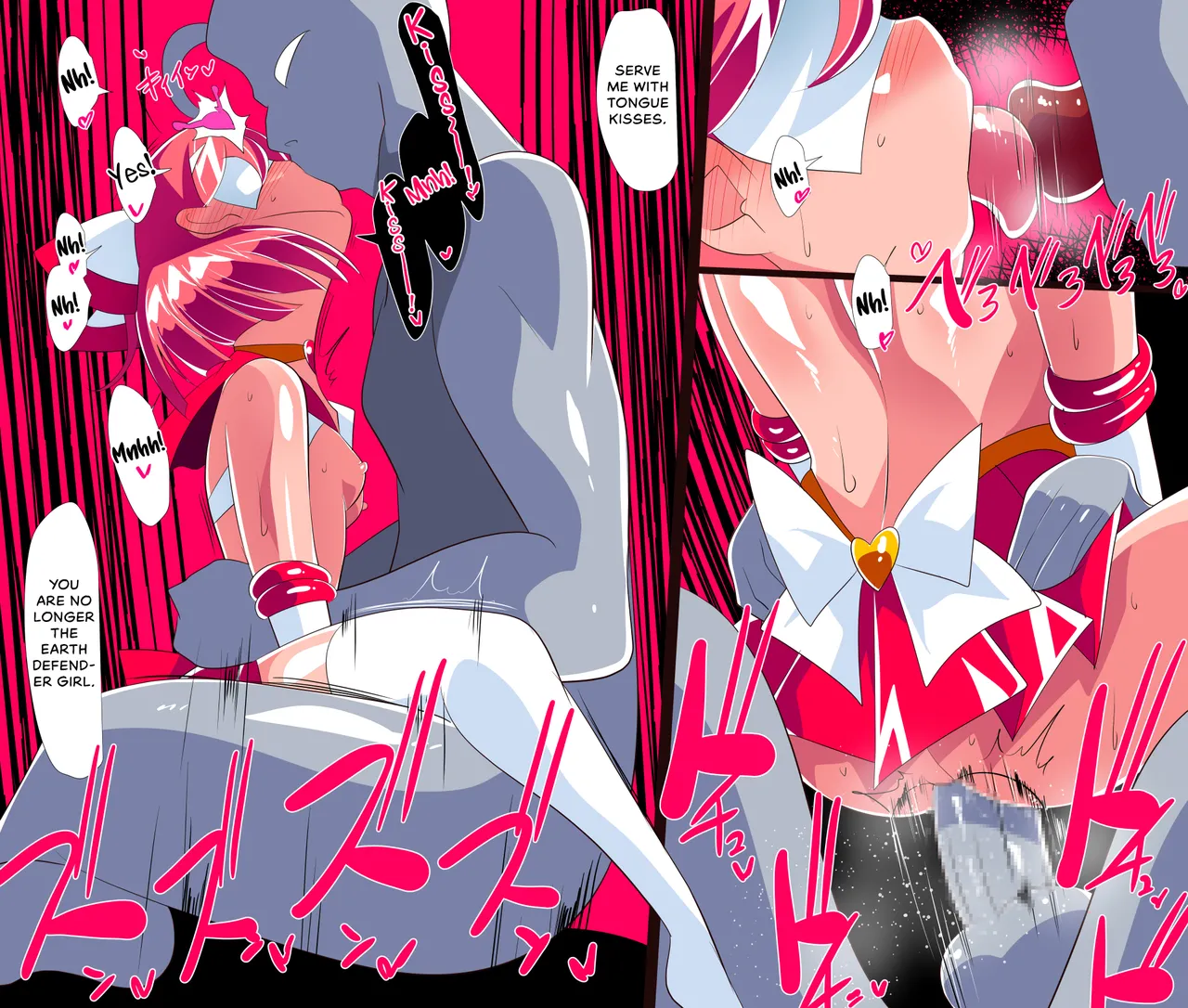 Page 28 of Heroine Harassment Chikyuu Bouei Shoujo Haruka VS Sennou Kaijin Kuruu Seijin | Heroine Harassment Earth Defender Girl Haruka vs. Brainwashing Monster Kuruu Aliens