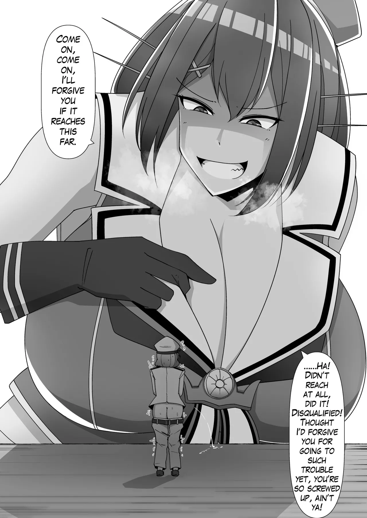 Being Locked in a Grapple with Gigantic Shipgirls Doujin Collab - Page 12
