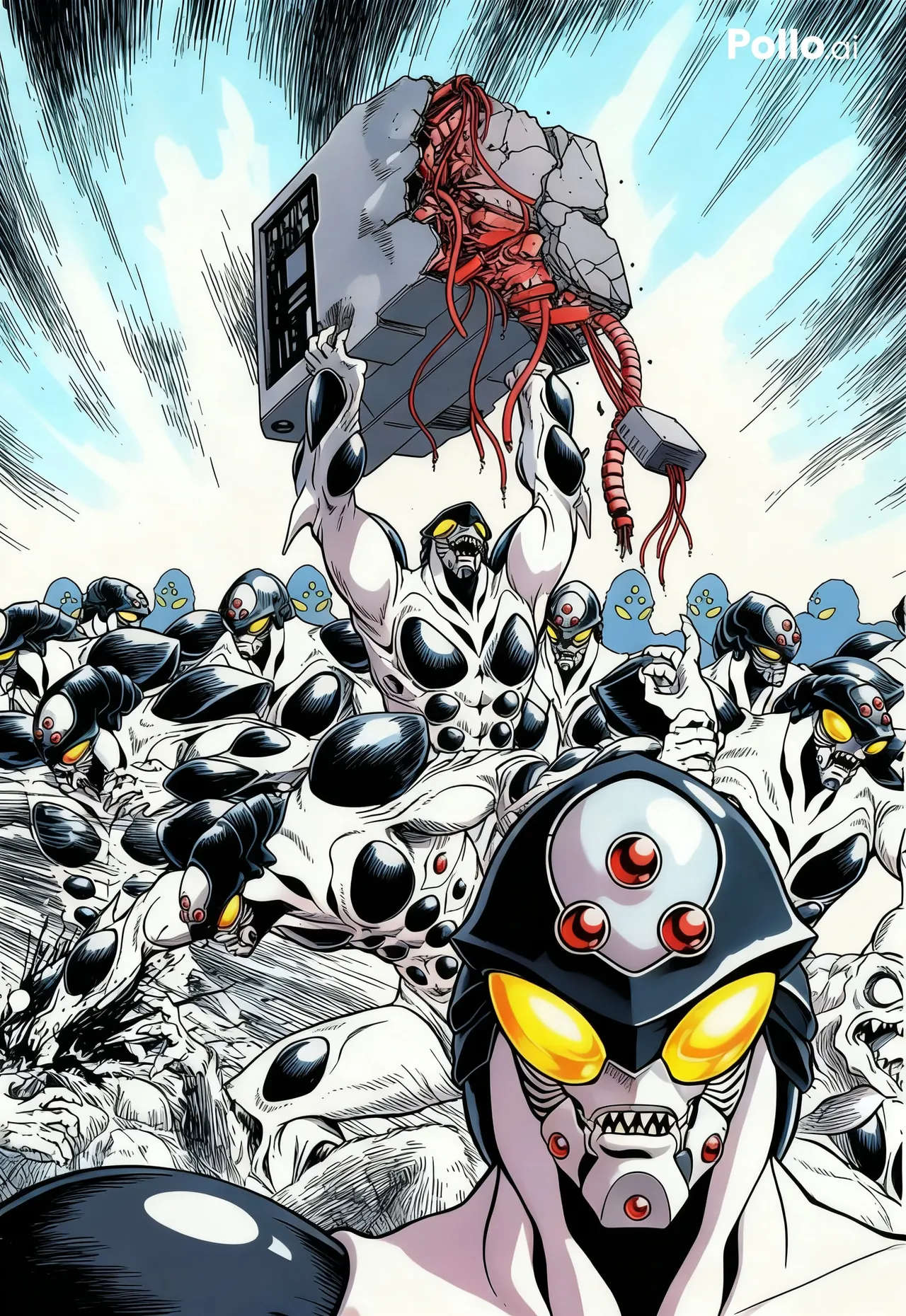 Guyver manga colored  AI - Page 10