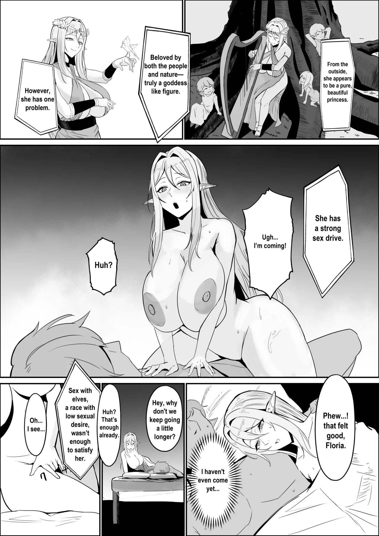 Torawareta Elf Touzen Seidorei no Kei - Page 14