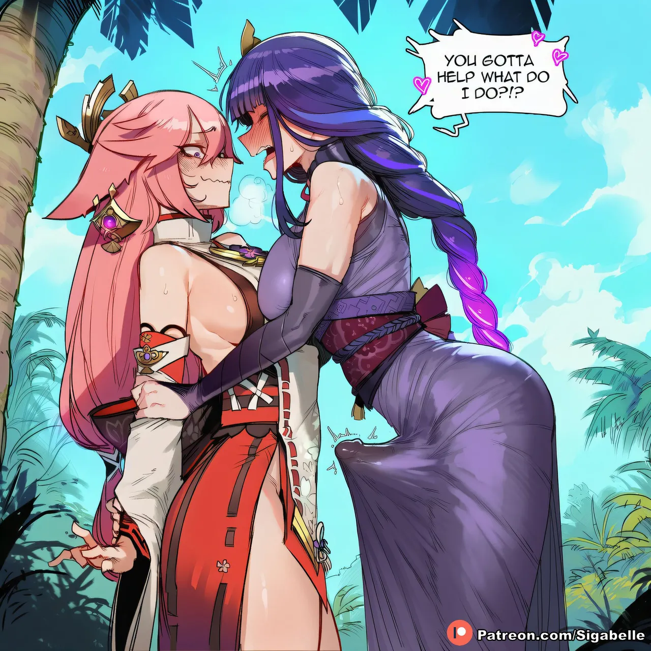 Raiden Shogun x Yae Miko - Page 29
