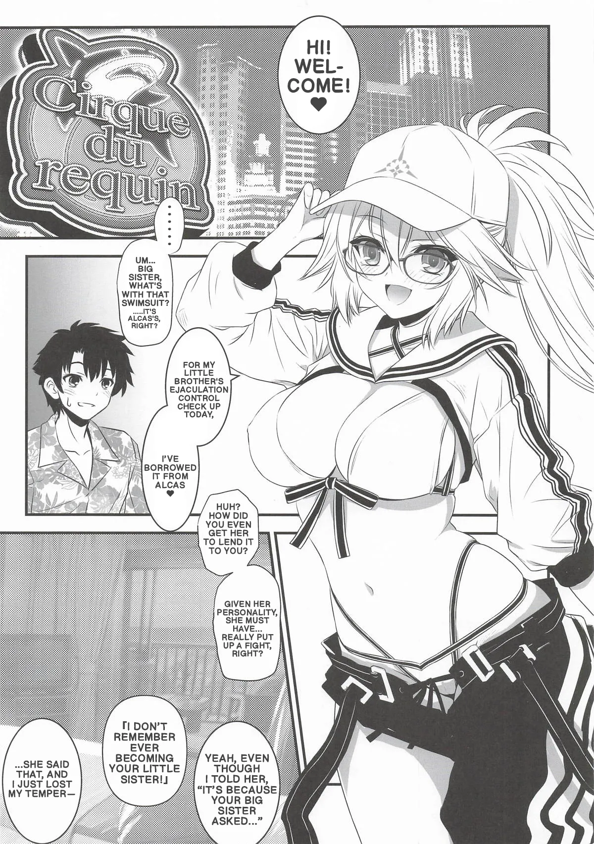 Page 2 of ArCas-chan ni Mizugi o Karite Mita Jeanne Onee-chan | Big Sister Jeanne tried on a swimsuit she borrowed from Alcas