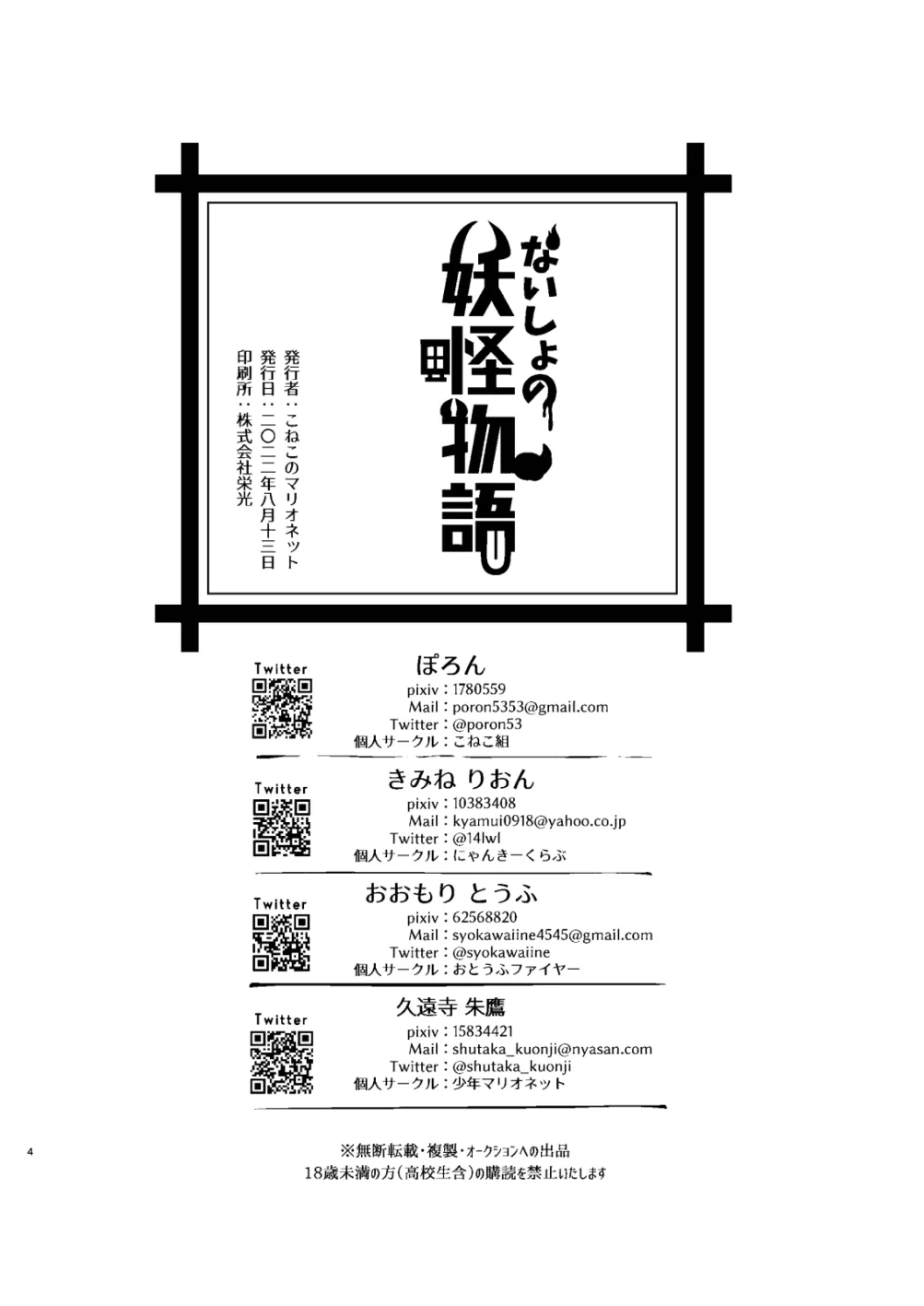 Page 2 of Naisho no youkai monogatari