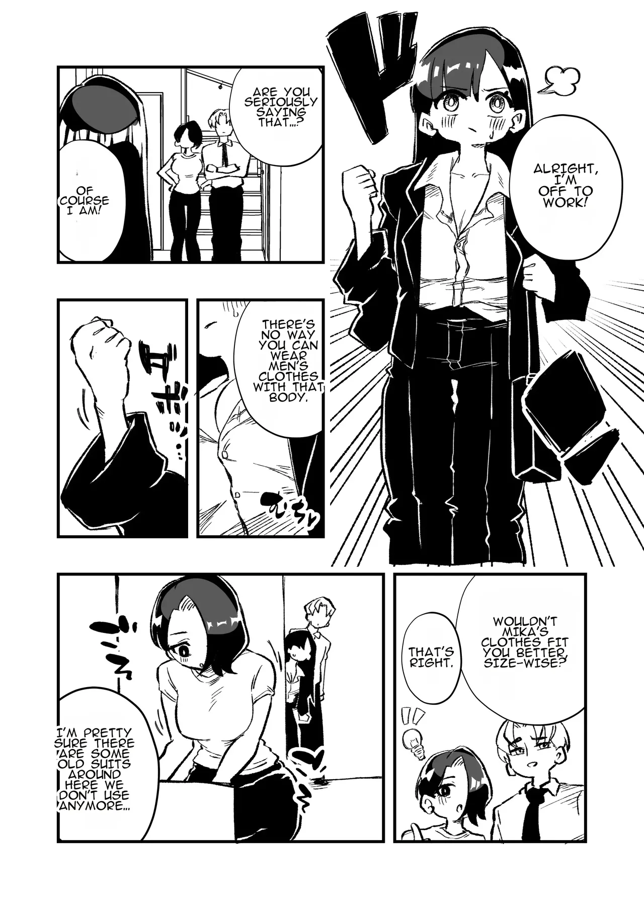 Nyotaika → Otto Shikkaku Uwaki Aite to no Dorei Musume e | Gender Swap → Disqualified as a Husband: Turned into a Slave Girl for His Wife's Lover page 13 full
