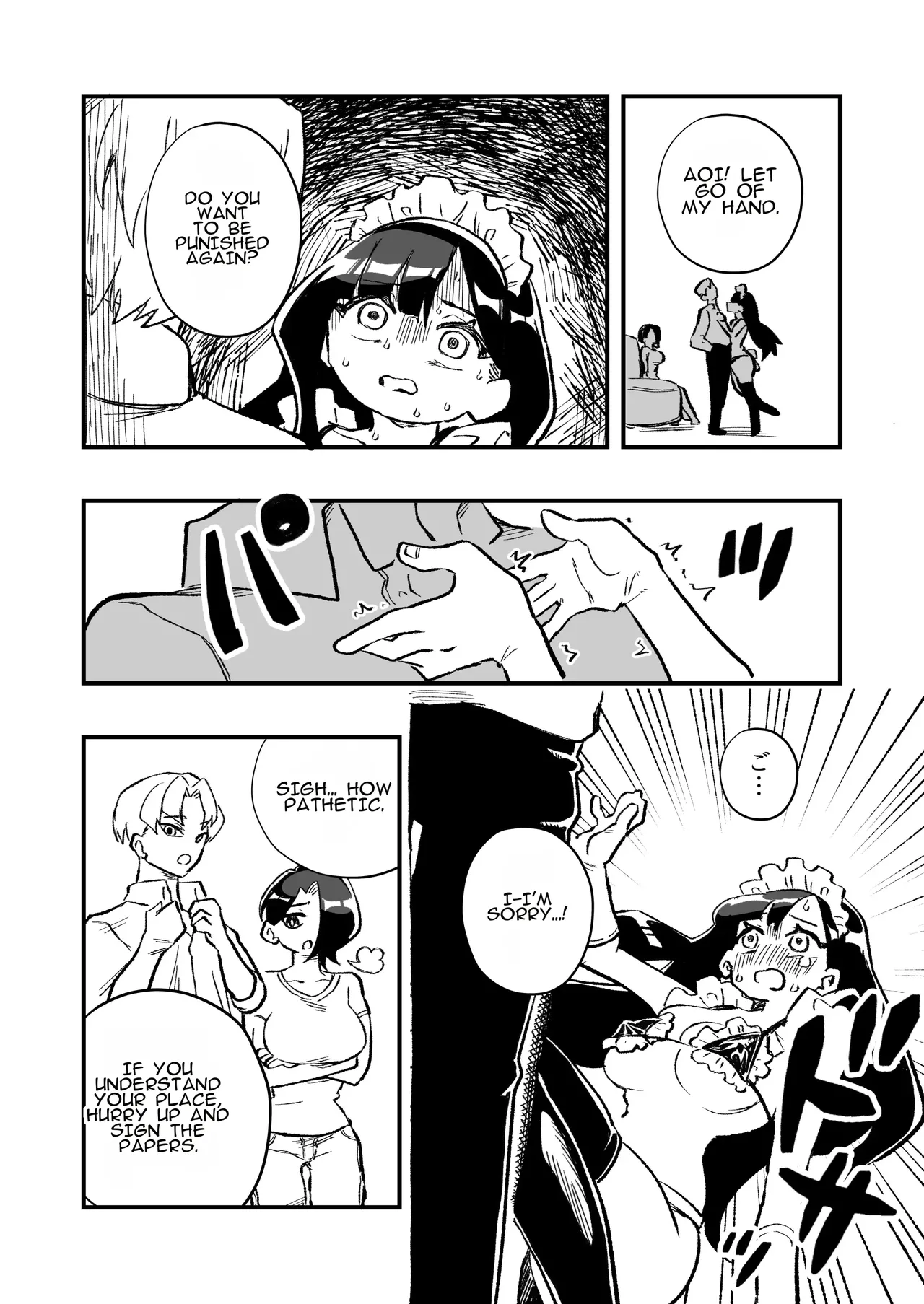 Nyotaika → Otto Shikkaku Uwaki Aite to no Dorei Musume e | Gender Swap → Disqualified as a Husband: Turned into a Slave Girl for His Wife's Lover page 37 full