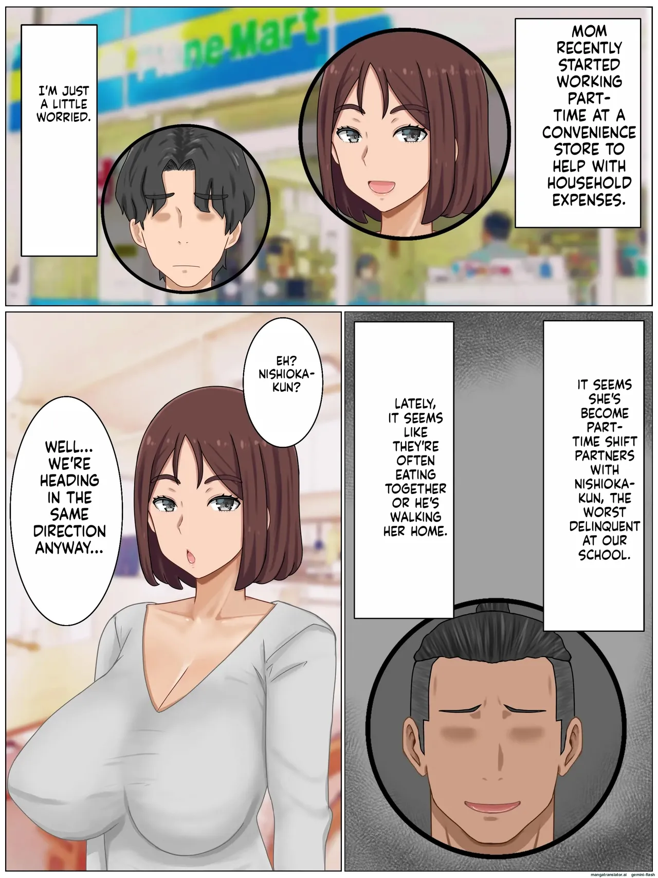 Page 3 of Iinari Kyonyuu Haha~ Saikin, Boku no Kaa-san wa Gakkou Ichi no Furyou to Naka ga Ii